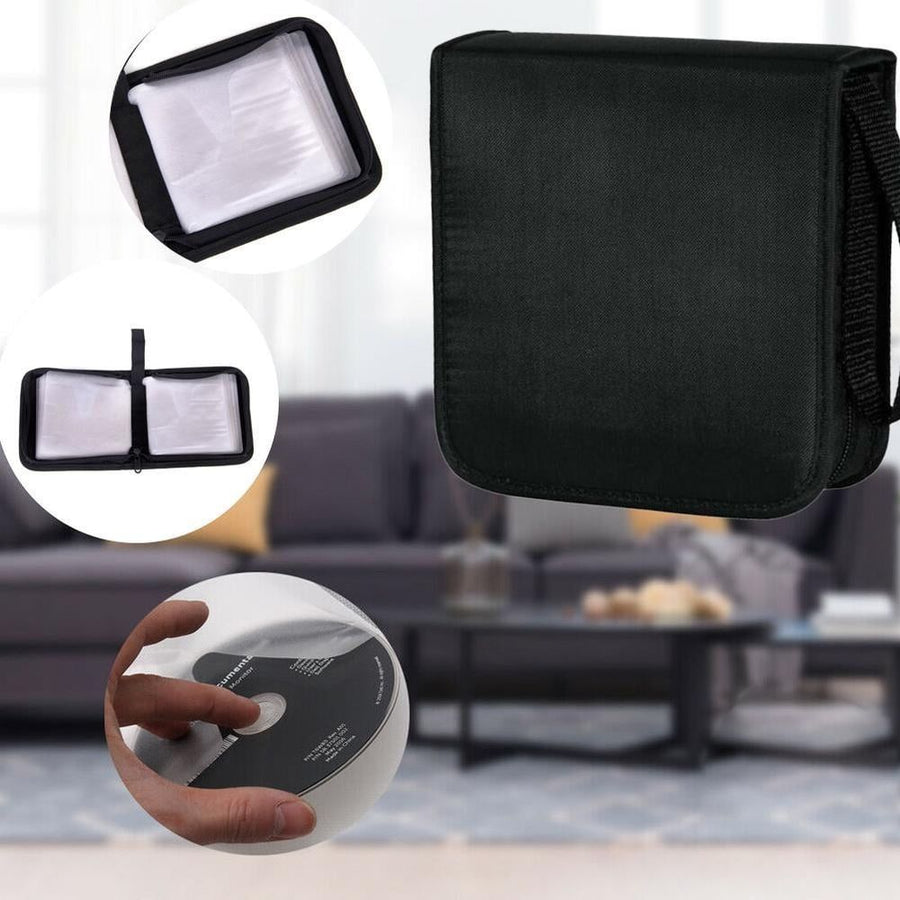 CD DVD Disc 40 Storage Case Wallet Holder Cary Bag Sleeve Album Storage Box B2J2