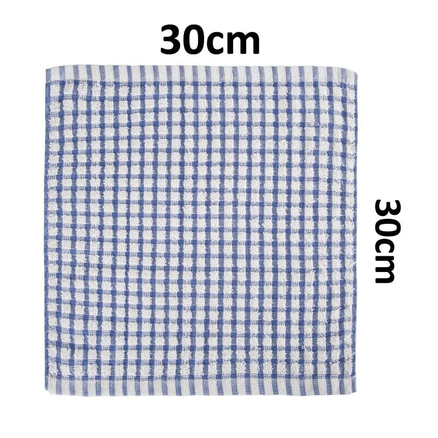 Dish Cloths for Kitchen Washing Dishes, Super Absorbent Dish Rags, Cotton Terry Cleaning Cloths Pack of 8, 12x12 Inches