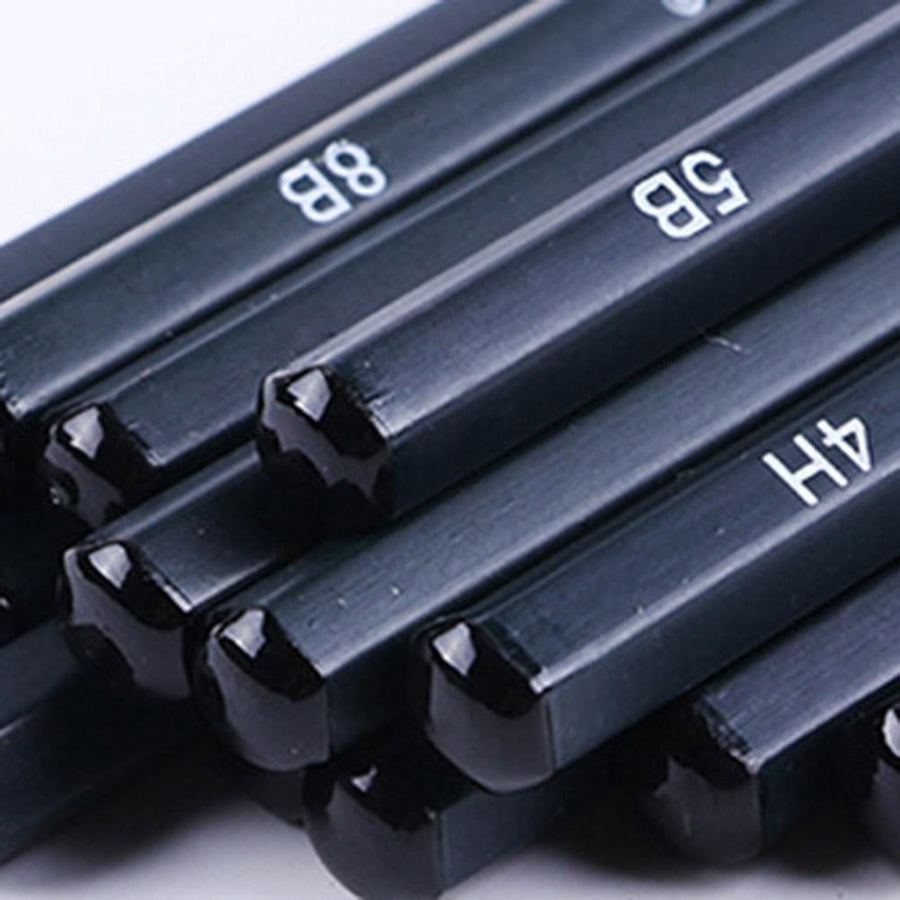 14Pcs Sketch Pencils Set Sketching Drawing Graphite Art Charcoal Pencil S6X5