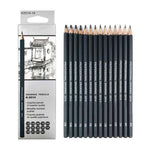 14Pcs Sketch Pencils Set Sketching Drawing Graphite Art Charcoal Pencil S6X5