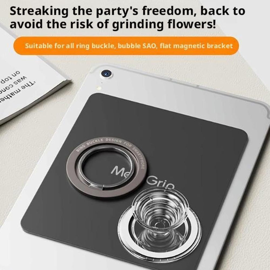 Magnetic Tablet Holder Wall Mount - Strong Adhesive Sticker for iPad & All Tablets, Thin, Light, Scratch-Resistant, Portable Stand
