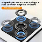 Magnetic Tablet Holder Wall Mount - Strong Adhesive Sticker for iPad & All Tablets, Thin, Light, Scratch-Resistant, Portable Stand