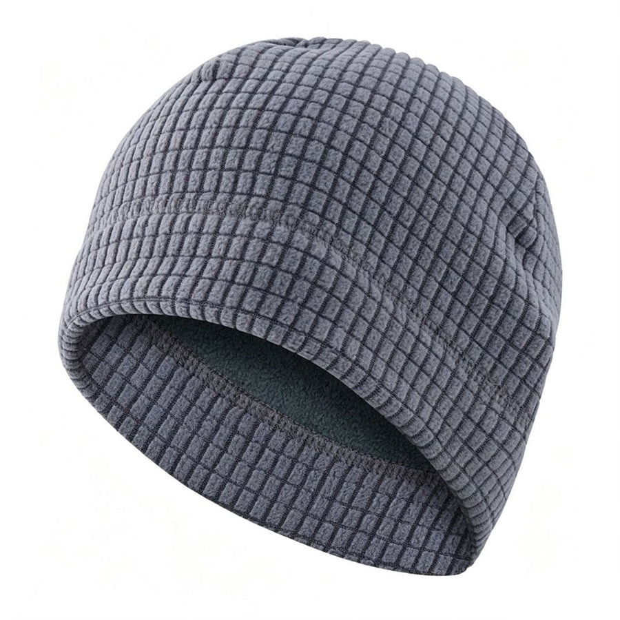 Gentlemen Winter Fleece Lined Thick Windproof Hat Cozy For Cycling And Running