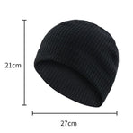 Gentlemen Winter Fleece Lined Thick Windproof Hat Cozy For Cycling And Running