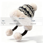 Ladies Fair Isle Pattern Cold Weather Cap Soft Acrylic Knit Thermal Headwear For Winter Daily Use