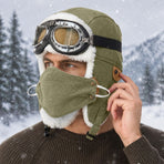 Unisex Cold Weather Lei Feng Hat Ear Protection Mask Warm Cap For Activities