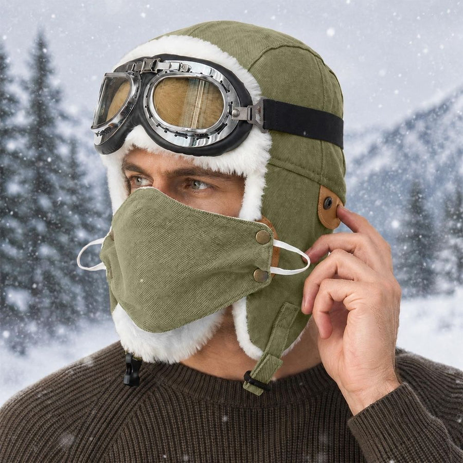 Unisex Cold Weather Lei Feng Hat Ear Protection Mask Warm Cap For Activities