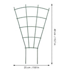 Garden Trellis 3Pcs Multifunctional Green Iron for Potted Plants