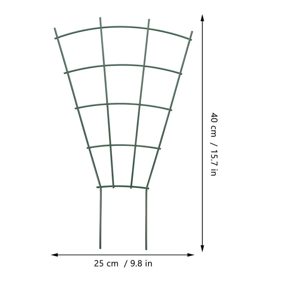 Garden Trellis 3Pcs Multifunctional Green Iron for Potted Plants