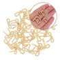 30pcs Metal Bow Buttons for Sewing DIY Clothes Decorations 15mm