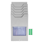 1Pack Wall Card Holder Plastic Material Grey Color for Storing Goods Cards in and Warehouses