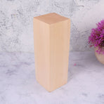 Khaki Wooden Blocks Smooth Unfinished Wood Pieces for DIY Craft Decoration and Painting