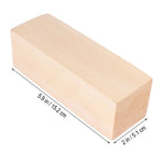 Khaki Wooden Blocks Smooth Unfinished Wood Pieces for DIY Craft Decoration and Painting