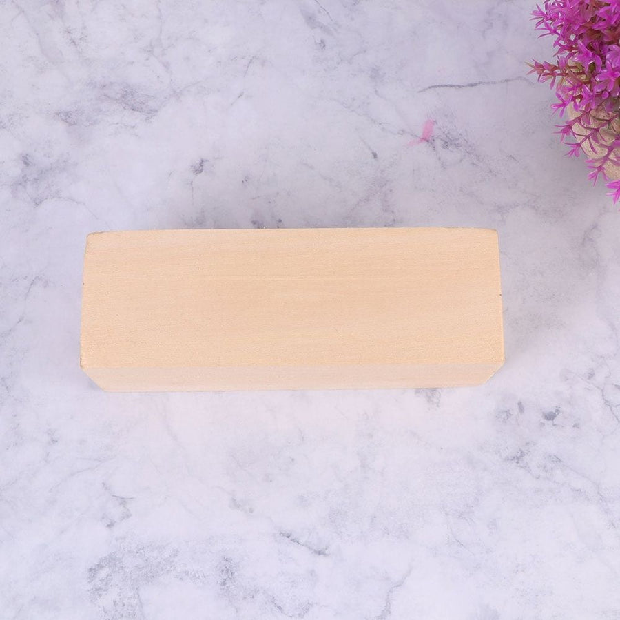 Khaki Wooden Blocks Smooth Unfinished Wood Pieces for DIY Craft Decoration and Painting