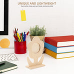 5Pcs Light Brown Wood Photo Frame for Home Desktop Picture Decoration