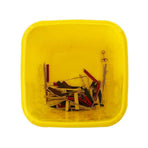 Sharps Disposal Containers, Sharp Container to Disposal , Biohazard Multiple-Use Needle Disposable, Puncture Resistant,Waste Bin