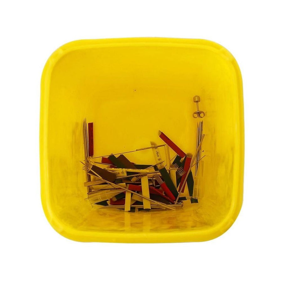 Sharps Disposal Containers, Sharp Container to Disposal , Biohazard Multiple-Use Needle Disposable, Puncture Resistant,Waste Bin