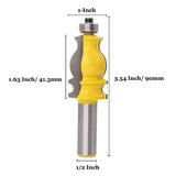 1/4 Inch Shank Cove Box Router Bit Set Solid Double Flute Nose Bits Woodworking Tools - 1/4