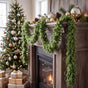 Artificial Moss garland 118 Inch Faux Moss Vine Flexible Greenery Strip for Christmas Mantel Table Wall Home Decor - Polyester Simulated Moss for Indoor Outdoor