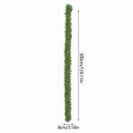 Artificial Moss garland 118 Inch Faux Moss Vine Flexible Greenery Strip for Christmas Mantel Table Wall Home Decor - Polyester Simulated Moss for Indoor Outdoor