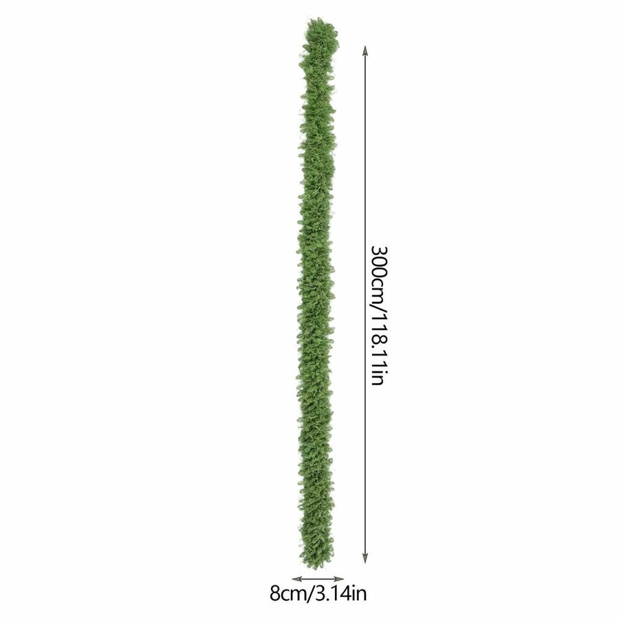 Artificial Moss garland 118 Inch Faux Moss Vine Flexible Greenery Strip for Christmas Mantel Table Wall Home Decor - Polyester Simulated Moss for Indoor Outdoor
