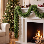 Artificial Moss garland 118 Inch Faux Moss Vine Flexible Greenery Strip for Christmas Mantel Table Wall Home Decor - Polyester Simulated Moss for Indoor Outdoor