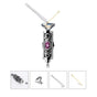 Cremation Urn Necklace for Ashes Keepsake Cremation Jewelry for Human Ashes Stainless Steel Memorial Pendant with Flower -February