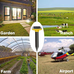 Solar Powered Repeller, 4 Pack Mole Repellent,Repellent Ultrasonic, Snake Deterrent, Vibration Stakes Outdoor