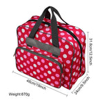 Sewing Machine Storage Tote Bag Foldable Sewing Machine Carrying Case Padded Storage Cover Carrying Bag with Pockets and Handles