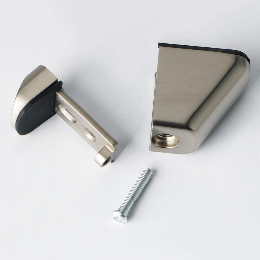 2 Pcs Adjustable Brackets Board/Glass Shelf Bracket Wall Mount Support Shelves Accessories,-2P Brushed Nickel