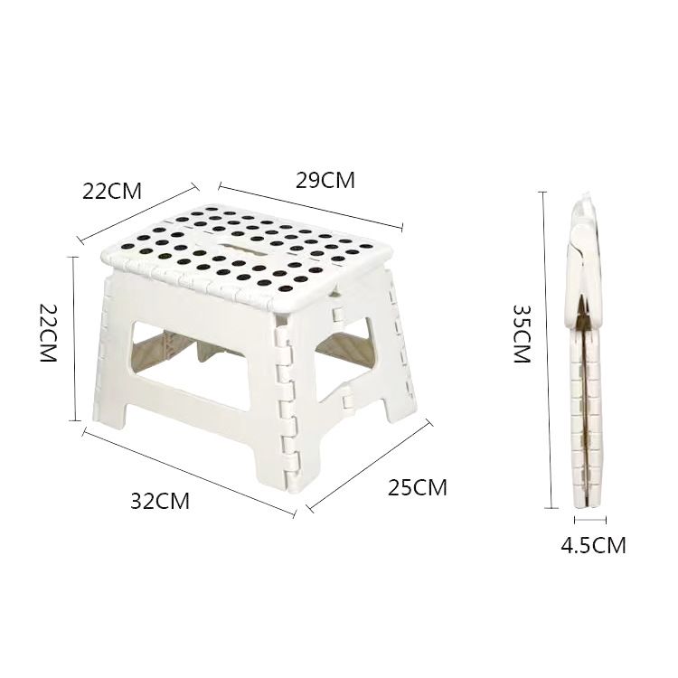 Handy Laundry Folding Lightweight Step Stool is Sturdy Enough to Support Adults and Safe Enough for Kids. Opens Easy with One Flip.