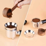 58mm Espresso Dosing Funnel, Stainless Steel Coffee Dosing Ring Compatible with 58mm Portafilter (58mm)
