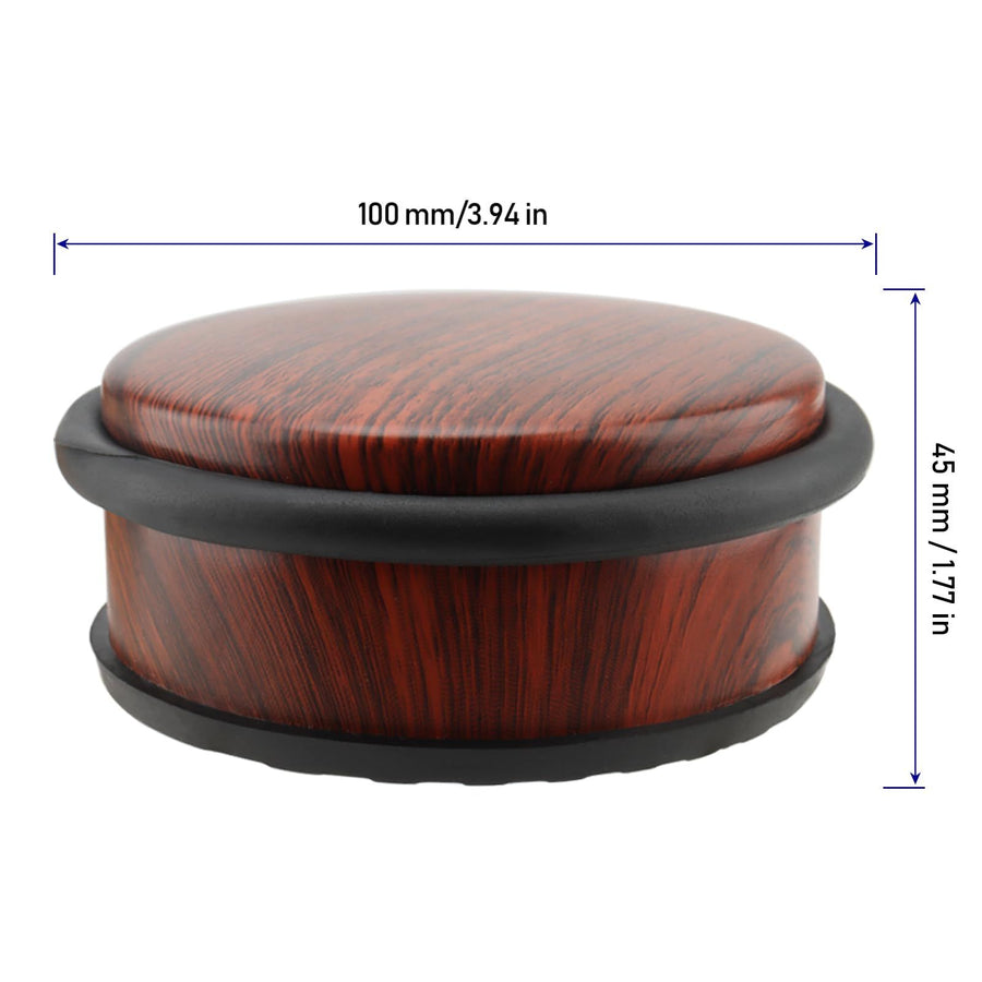 1 PCS Heavy Duty No Drill Door Stopper, Stainless Steel Door Stop, Surrounded with Protective Rubber Bands Anti-Slip Door Wedge