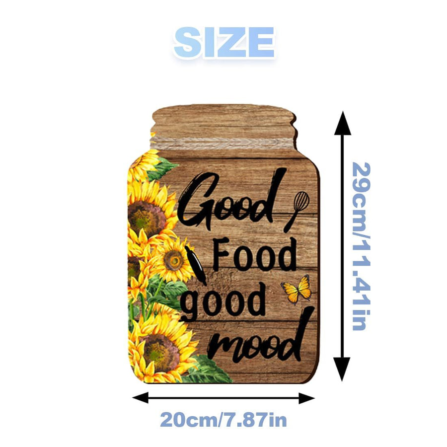 8 Pcs Sunflower Vases Wall Sticker,Wood Color Wall Decals Peel and Stick,Wall Stickers for Living Room Kitchen Bedroom Study