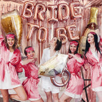 Bachelorette Party Decorations, Bridal Shower Decorations Supplies Bride to Be Balloons Rose Gold Bridal Foil Curtain Backdrop