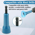 Spin Twist Wire Connector, Wire Spin Driver Nut, Wire Twister Tool for Drill and Wire Connector Driver with 1/4" Chuck (Blue)