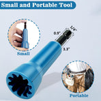 Spin Twist Wire Connector, Wire Spin Driver Nut, Wire Twister Tool for Drill and Wire Connector Driver with 1/4" Chuck (Blue)