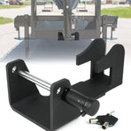 Heavy-Duty Gooseneck Trailer Lock, Gooseneck Lock Fit for Heavy Trailers, Livestock Haulers and RVs - Black