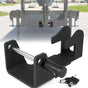 Heavy-Duty Gooseneck Trailer Lock, Gooseneck Lock Fit for Heavy Trailers, Livestock Haulers and RVs - Black