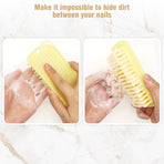 Heavy Duty Nail Brush Fingernail Scrub Brush, 2pc New Upgrade Durable Stiff Bristles Nail Scrub Brush, Clean More Efficiently