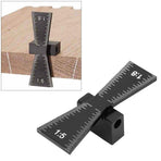 Dovetail Marker, Aluminum Alloy Dovetail Marking Jig, Woodworking Dovetail Ruler Marker, Dovetail Jig Guide for Cork,(1:5 1:8)