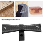 Dovetail Marker, Aluminum Alloy Dovetail Marking Jig, Woodworking Dovetail Ruler Marker, Dovetail Jig Guide for Cork,(1:5 1:8)