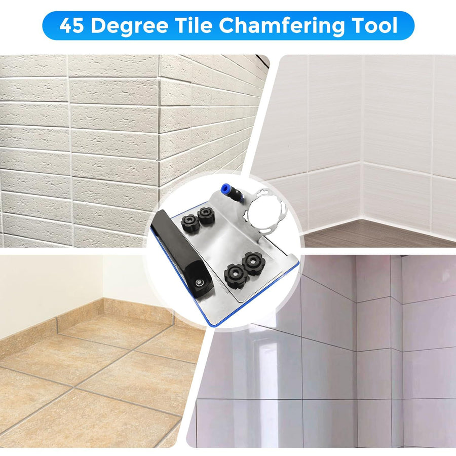 Angle Grinder Stand for Tile 45° Chamfer Cutting Chamfer Tool for Grinder with Water Pipe Interface 45 Degree Angle Cutting Tool