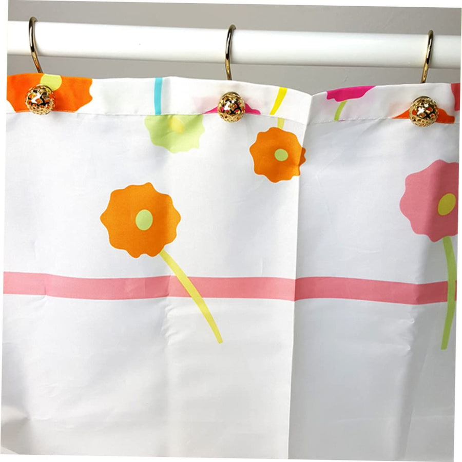 12 Count Gold Shower Curtain Rings Hooks Easy Roller Ball Shower Curtain Rings Hooks Easy no need to be remove shower rod