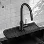 Silicone Sink Splash Guard 2 - Slope Upgraded Faucet Mat, 15" x 5.5", Sink Gadgets-Splash Guard Behind Faucet Water Drip Catcher