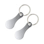 2 Pcs Mini Aluminum Alloy Key Ring Shopping Trolley Tokens - Small Quarter Holder Keychain for Grocery Shopping Cart