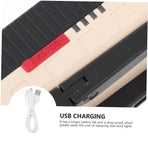 Magnetic Rechargeable Portable Work LED Light with Hanging Hook Battery indicator Strong Magnet LumensModes