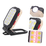 Magnetic Rechargeable Portable Work LED Light with Hanging Hook Battery indicator Strong Magnet LumensModes