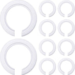 E27 to E14 Lamp Shade Reducing Ring, 10 Pack Lamp Holder Adapter Ring Converter Reducer Fitting Light Fixtures Replacement, White