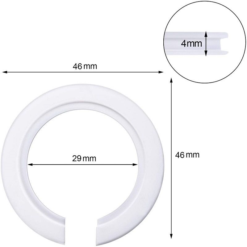 E27 to E14 Lamp Shade Reducing Ring, 10 Pack Lamp Holder Adapter Ring Converter Reducer Fitting Light Fixtures Replacement, White